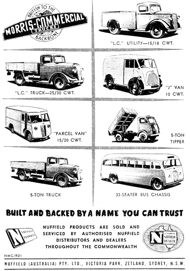1952 Morris Commercial Vehicles